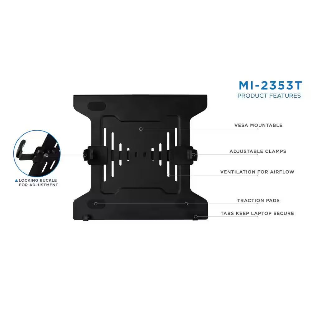 VESA Laptop Mount Tray for 10 In. to 15.6 In. Monitors