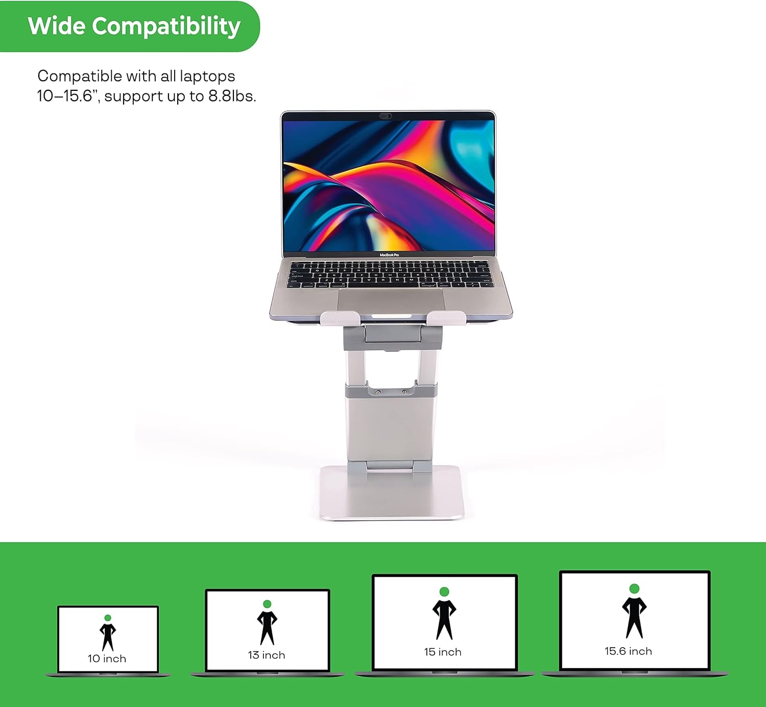 Adjustable Laptop Tower Stand | Multiple Awards from Top Technology, Business and Health Magazines | Sitting to Standing in Seconds | Reduce Back and Neck Pain | Made in the USA