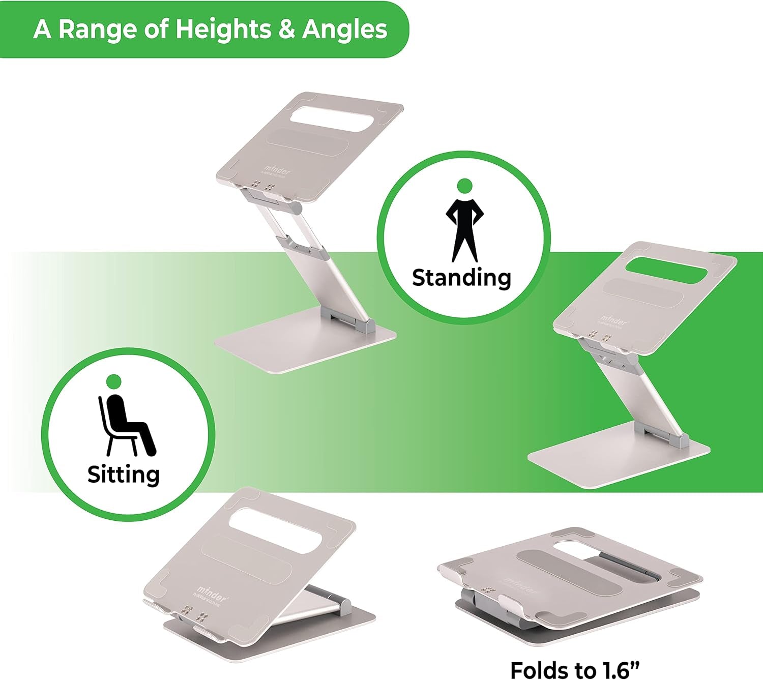 Adjustable Laptop Tower Stand | Multiple Awards from Top Technology, Business and Health Magazines | Sitting to Standing in Seconds | Reduce Back and Neck Pain | Made in the USA